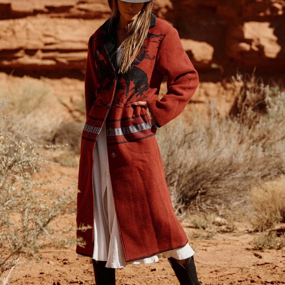 Vintage Inspired Blanket Coat